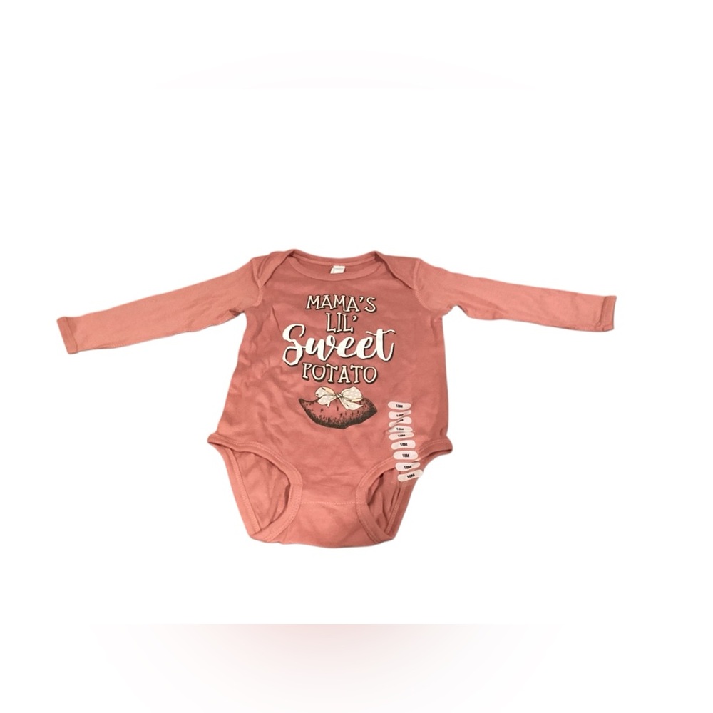 Rabbit Skins Mamas Lil Sweet Potato Bodysuit Coral Pink 18 Months TSC3145TL
